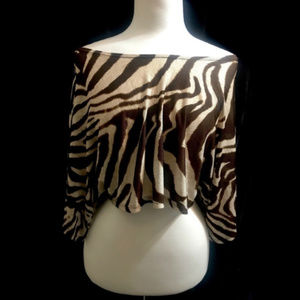 🛑TEMPORARY HOLD🛑 NWOT Off Shoulder Dolman Sleeve Cropped Top